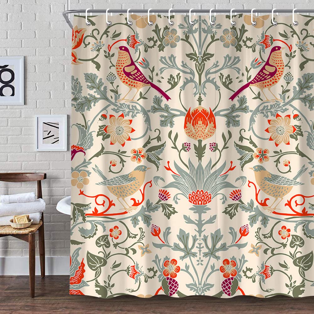 Fabric Weight Set - William Morris-Lavável Cortina de Chuveiro Verde