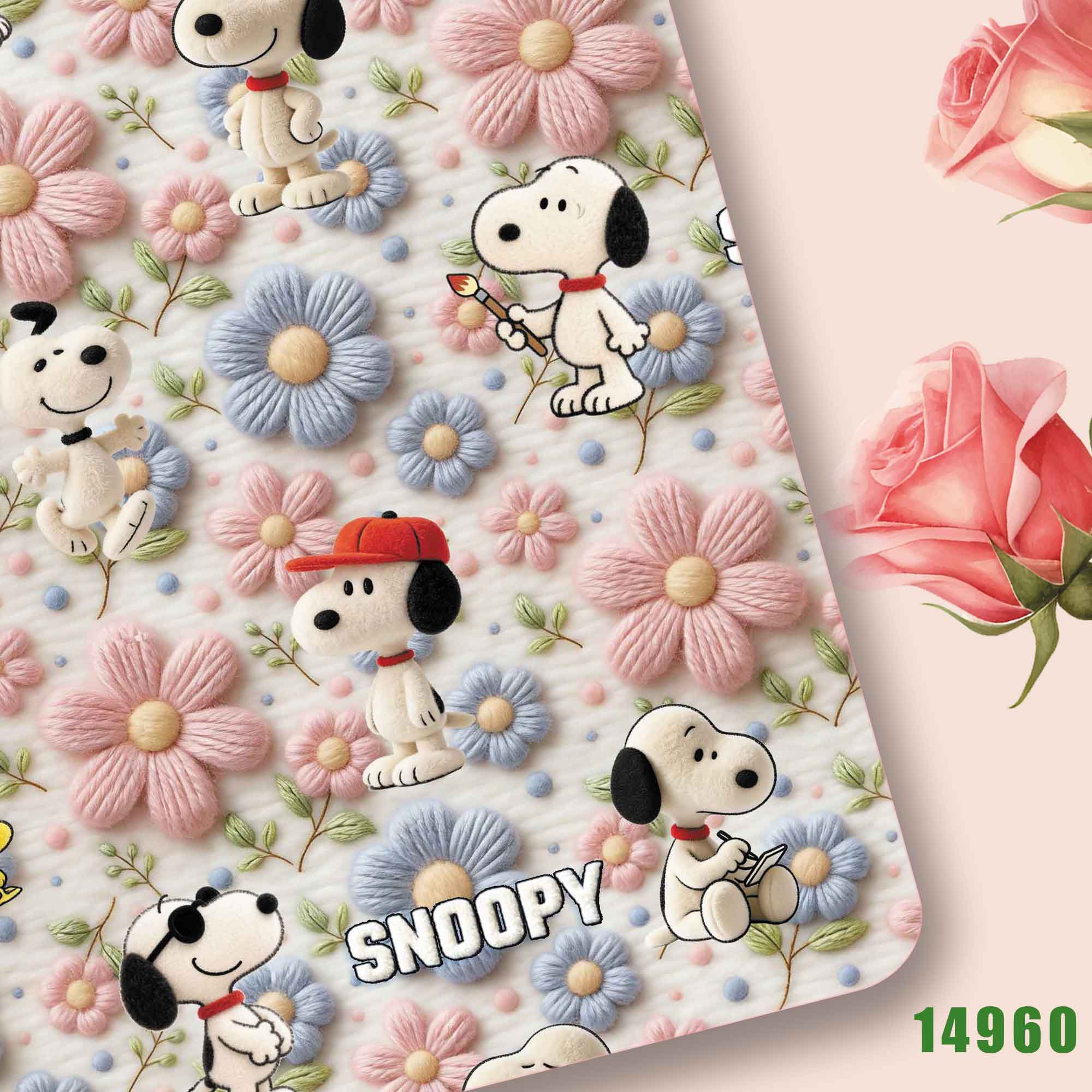 Sewing And Textile - Tecido TAKARA TOMY Snoopy 140CM, Tecido