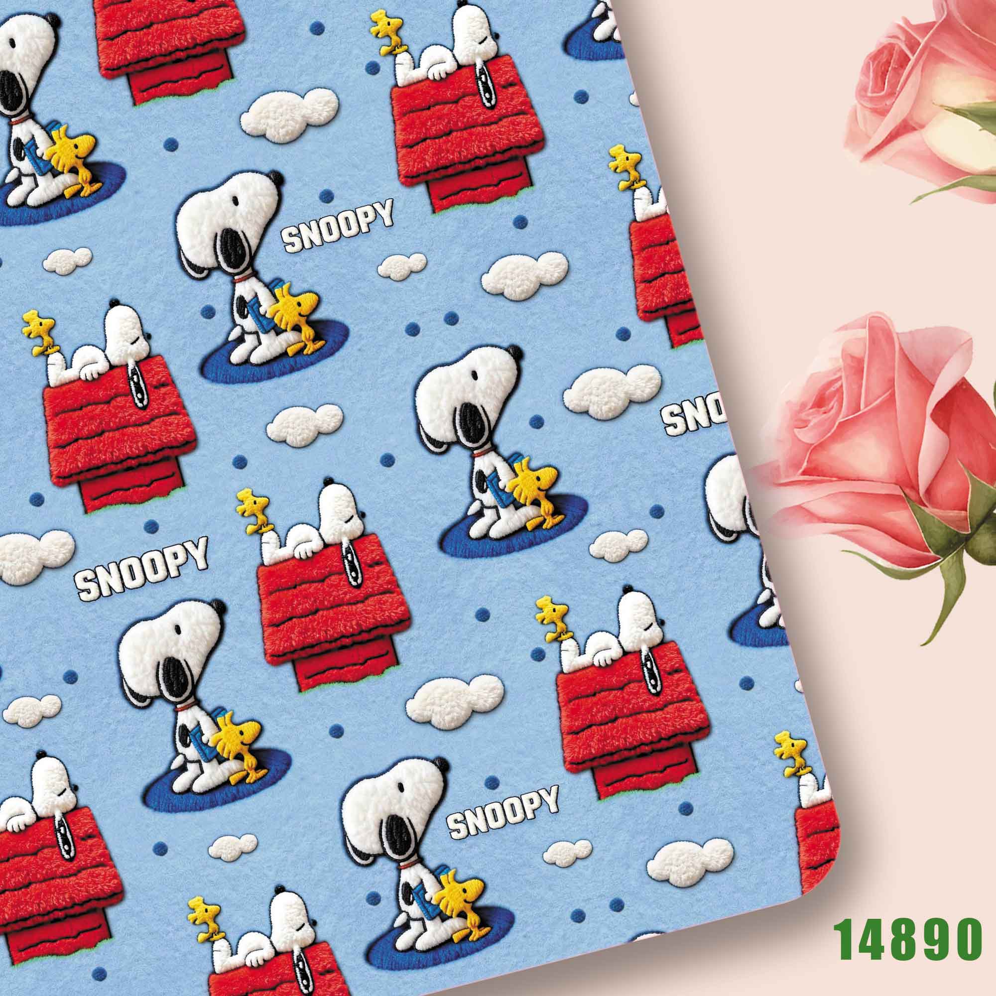 Sewing And Textile - Tecido TAKARA TOMY Snoopy 140CM, Tecido