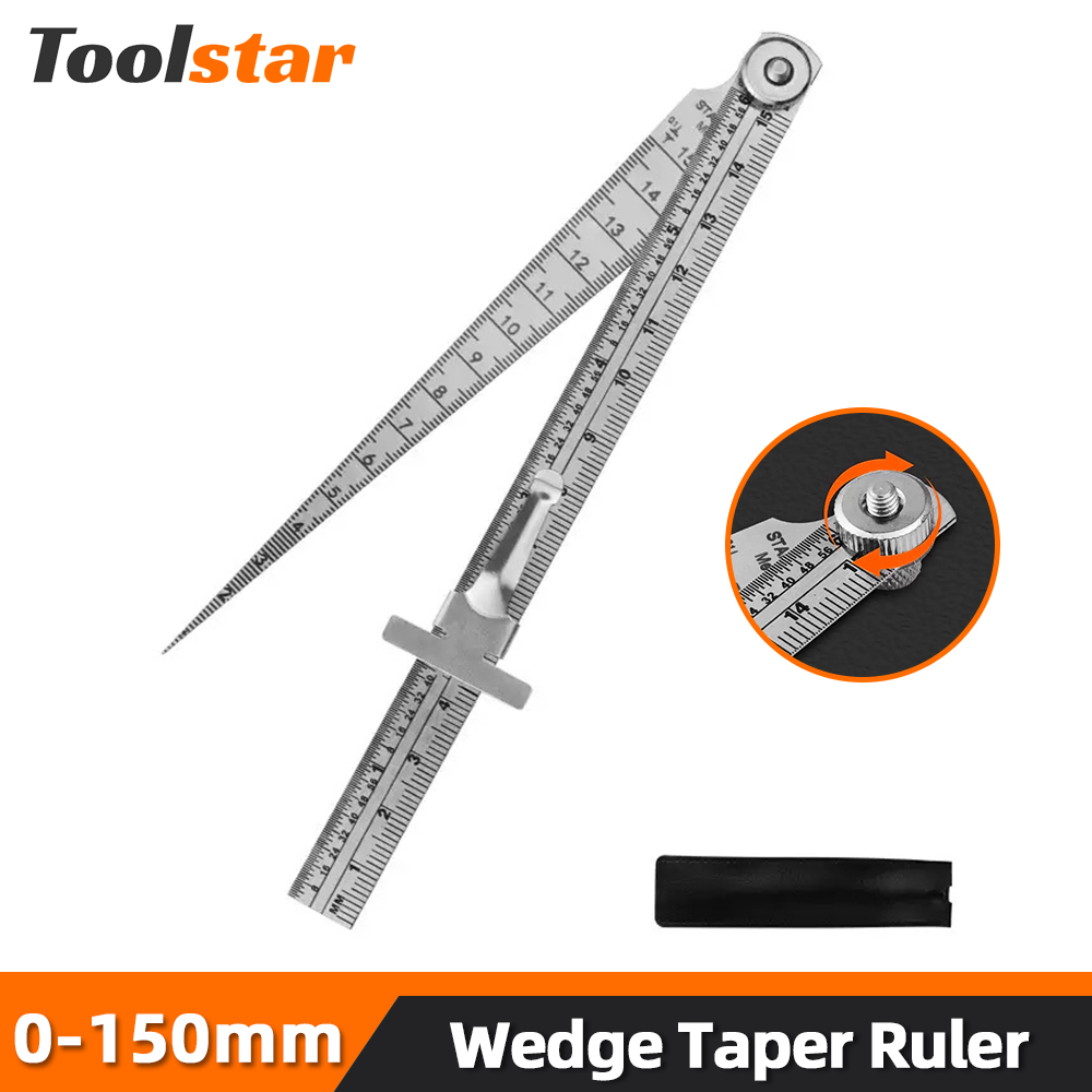 Seam Gauge Metal - Toolstar régua cônica de cunha, aço