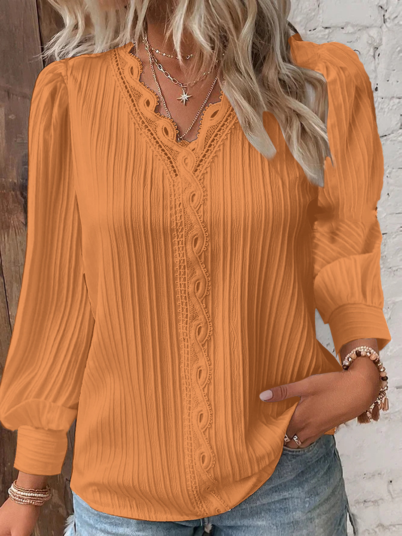 Sewing V - Blusas brancas femininas rendas costura com