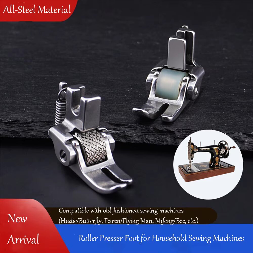 Textile Sewing Machine - Calcador de Rolo Totalmente em Aço