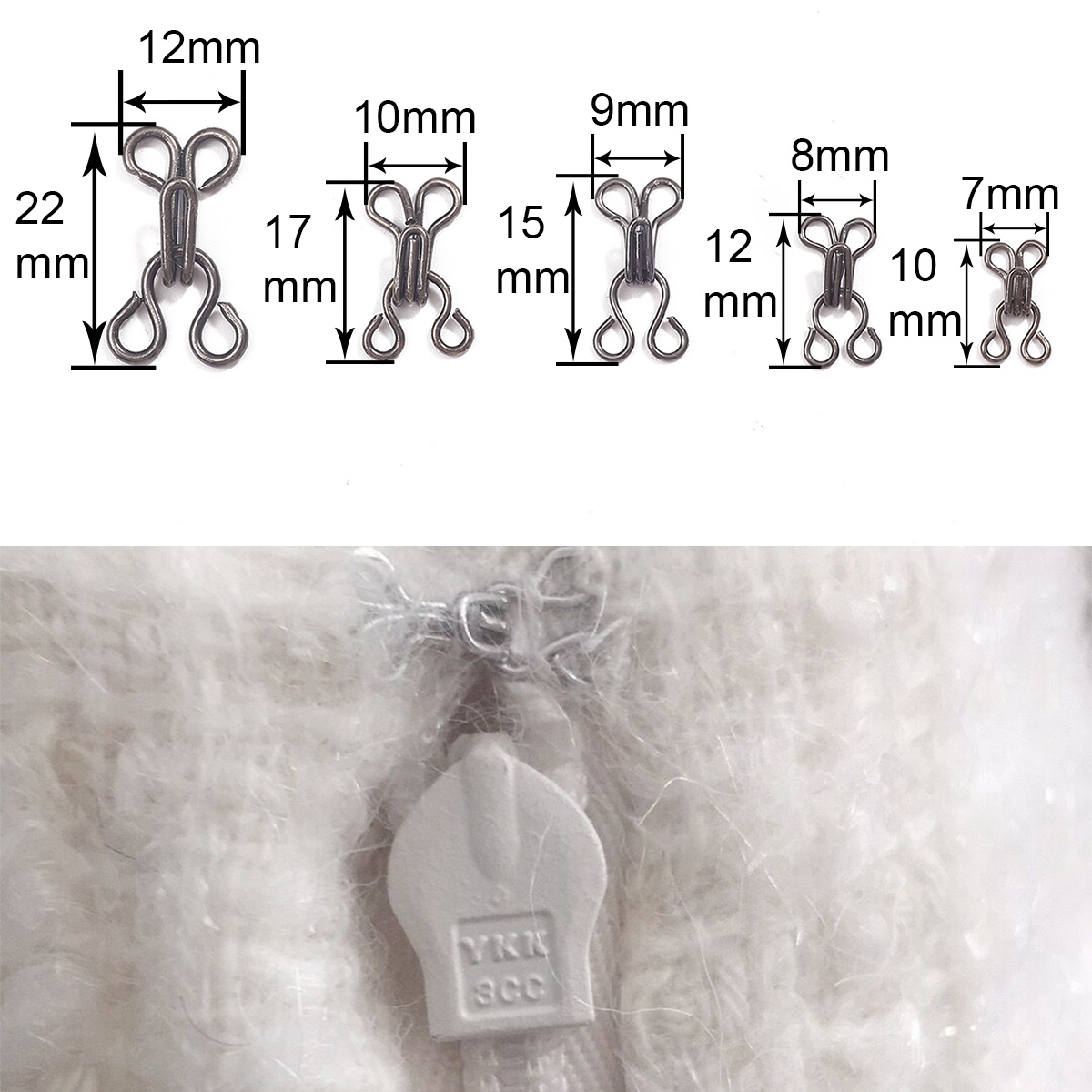 Fecho de Metal com Gancho e Il - Hook Eye Fastener avaliação e preço