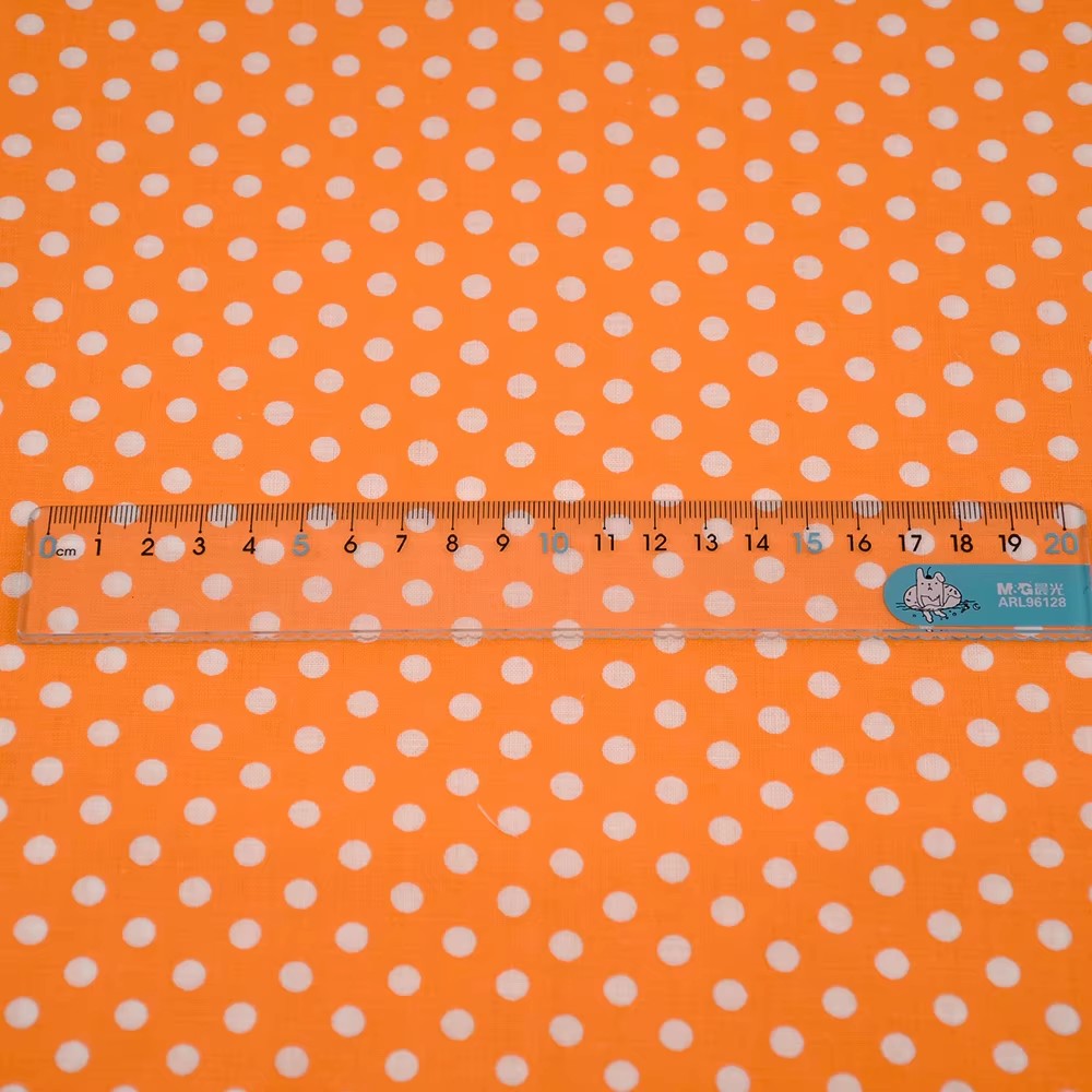50x150cm branco laranja bolinh - Sewing And Textile avaliação e preço