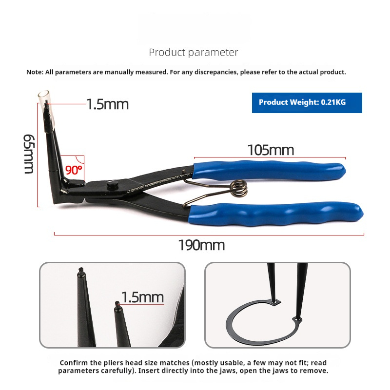 Alicate de Anel de Retenção de - Snap Button Plier avaliação e preço
