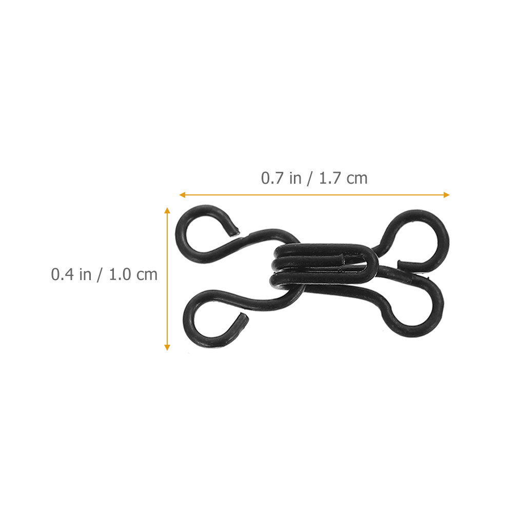 120 Peças Ganchos de Roupa, Fe - Hook Eye Fastener avaliação e preço