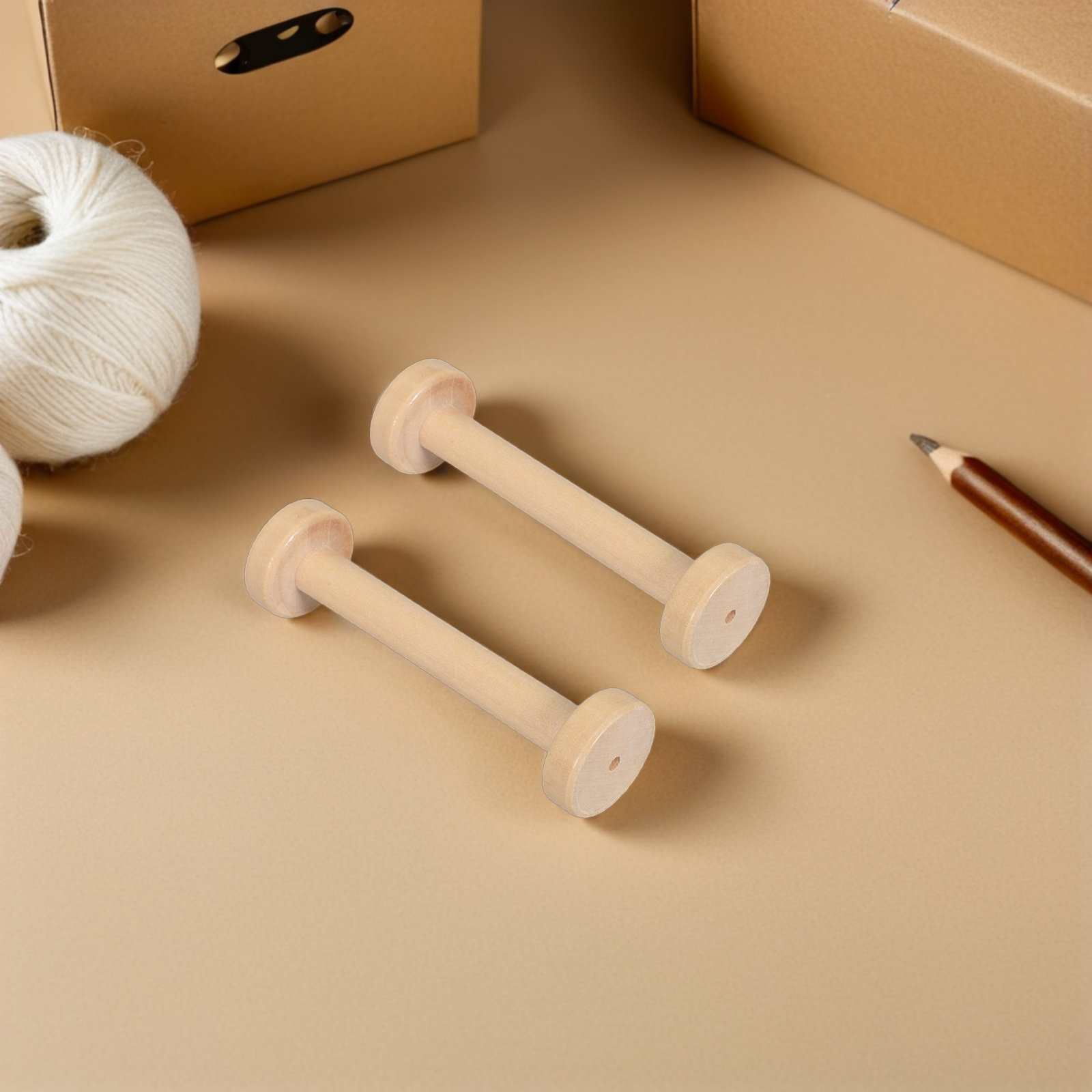 5 Peças de Bobinas de Madeira  - Sewing And Textile avaliação e preço