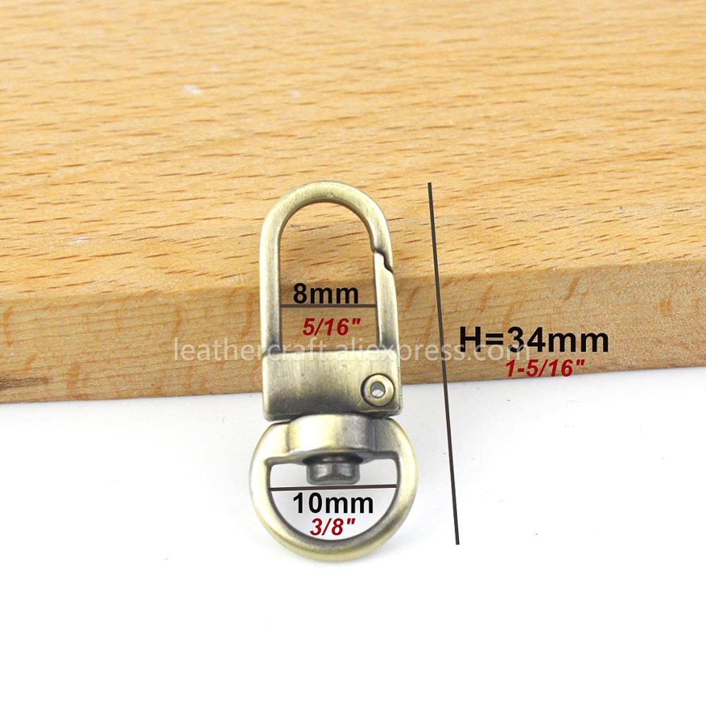 1 peça mosquetão de metal gira - Hook Eye Fastener avaliação e preço