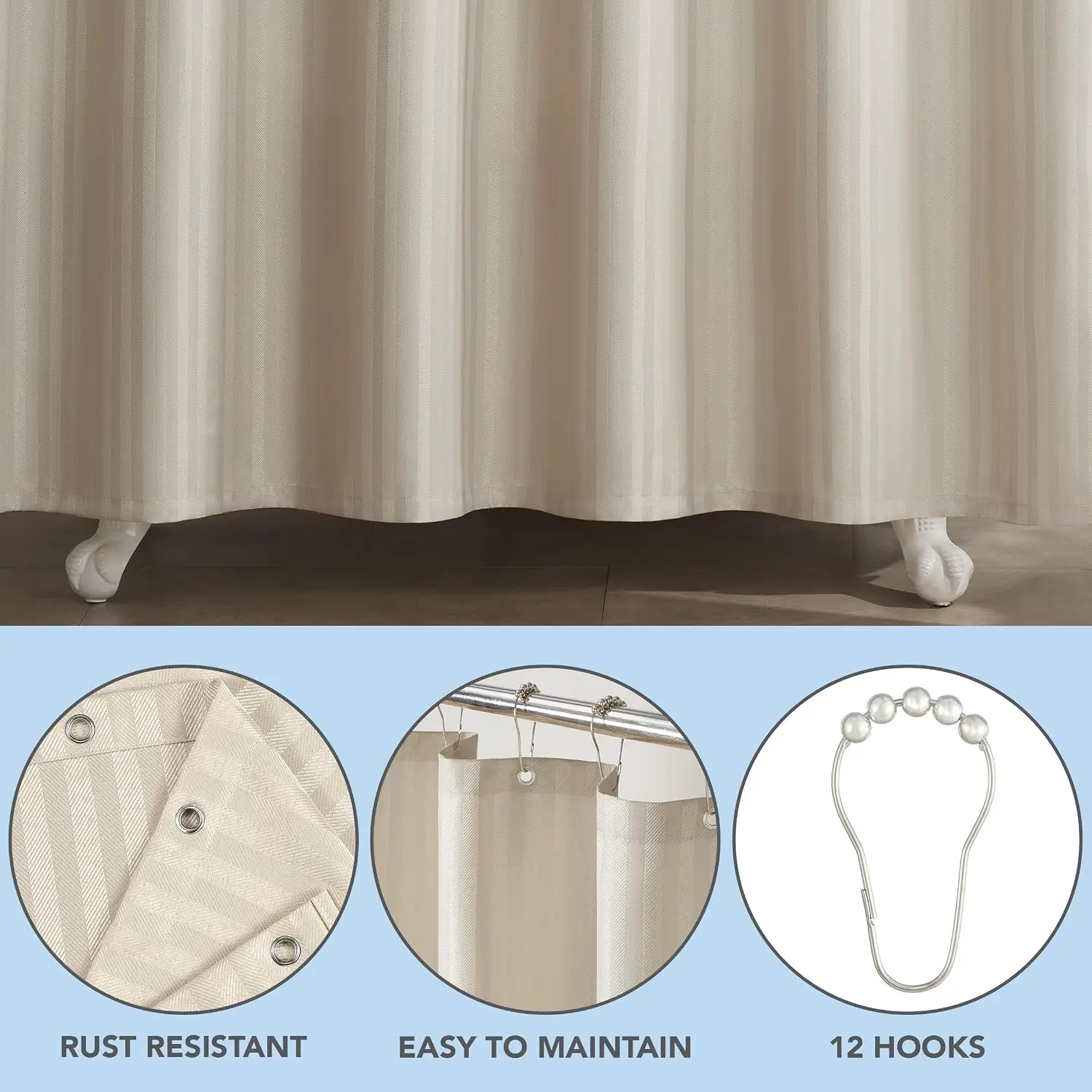 Conjunto de Cortinas de Chuvei - Fabric Weight Set avaliação e preço