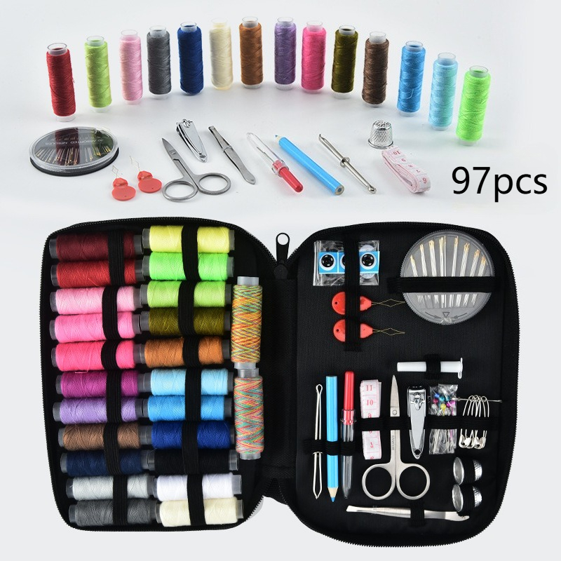 Kit de Costura com 97 Peças e  - Sewing Thread Production avaliação e preço