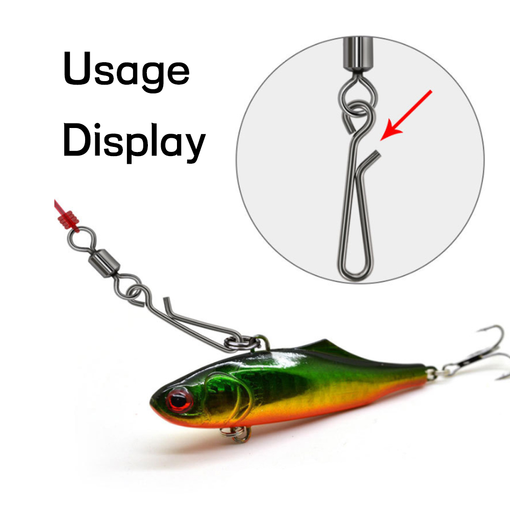 100 pçs de pesca em água salga - Hook Eye Fastener avaliação e preço
