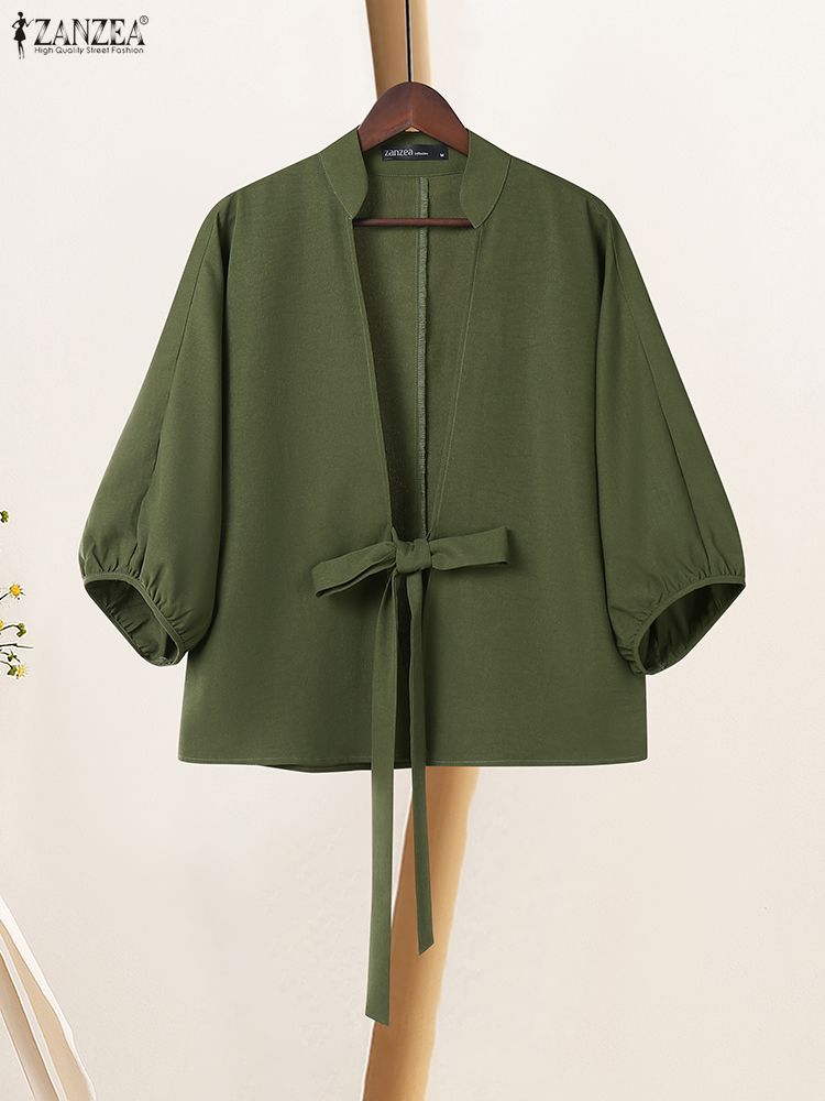 2025 zanzea elegante decote em - Sewing V avaliação e preço